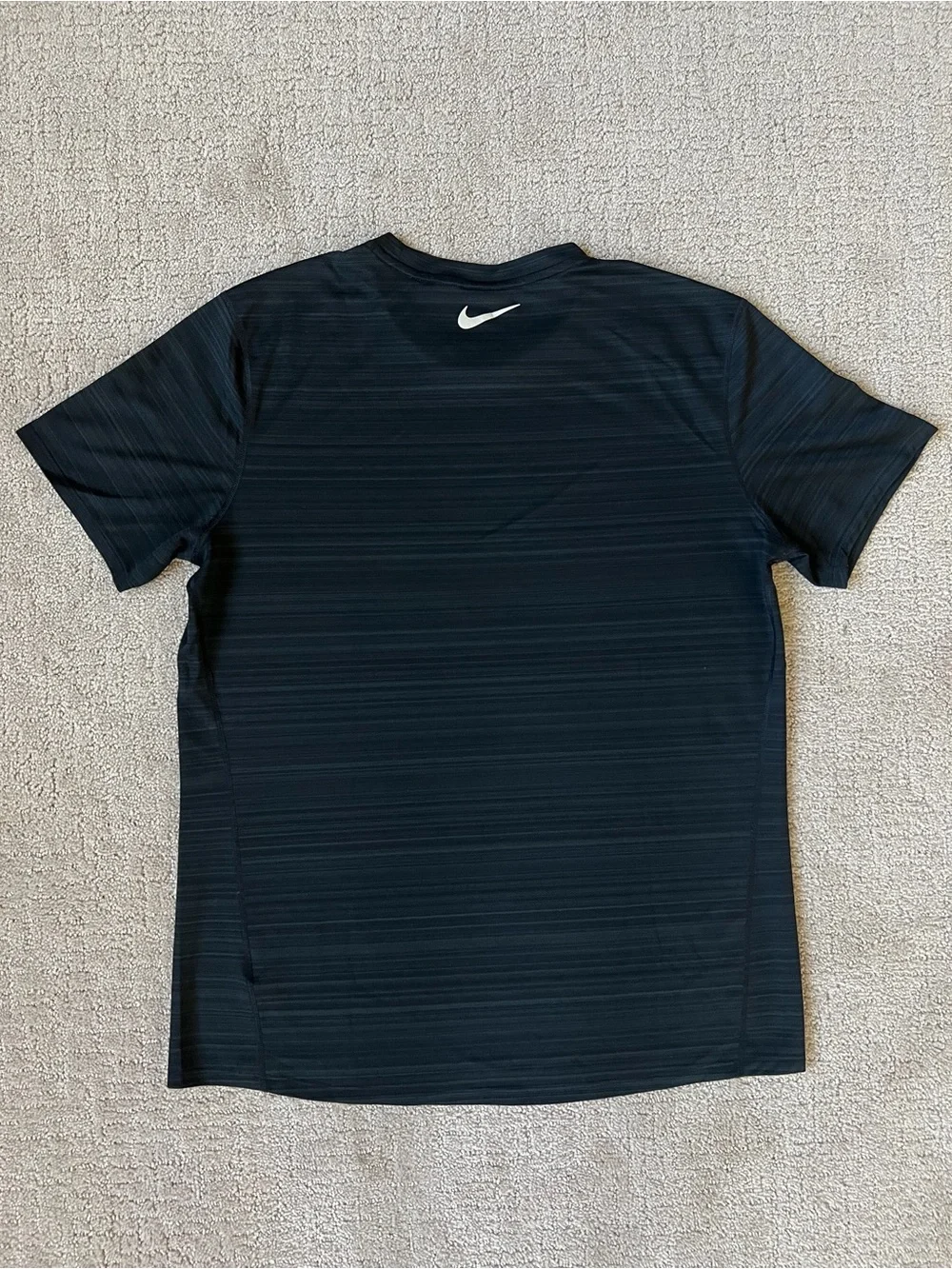 Nike Black Short-Sleeve Dri-FIT Athletic Running Tee